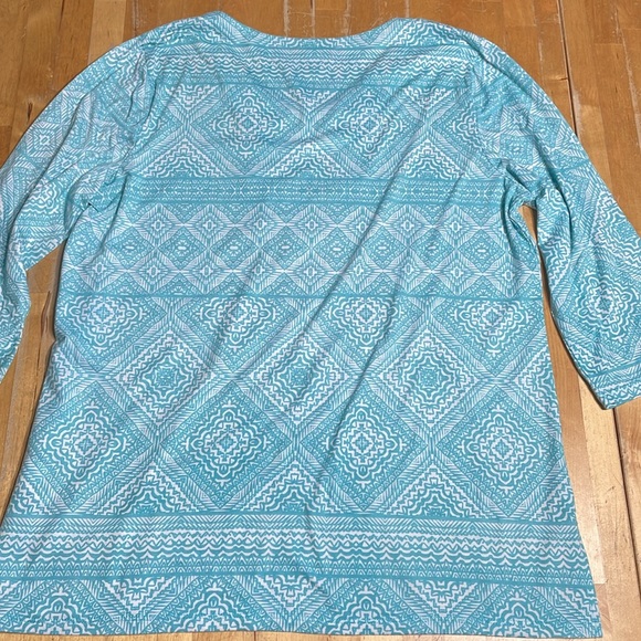 Women’s Erika lace trim printed top - Picture 5 of 7